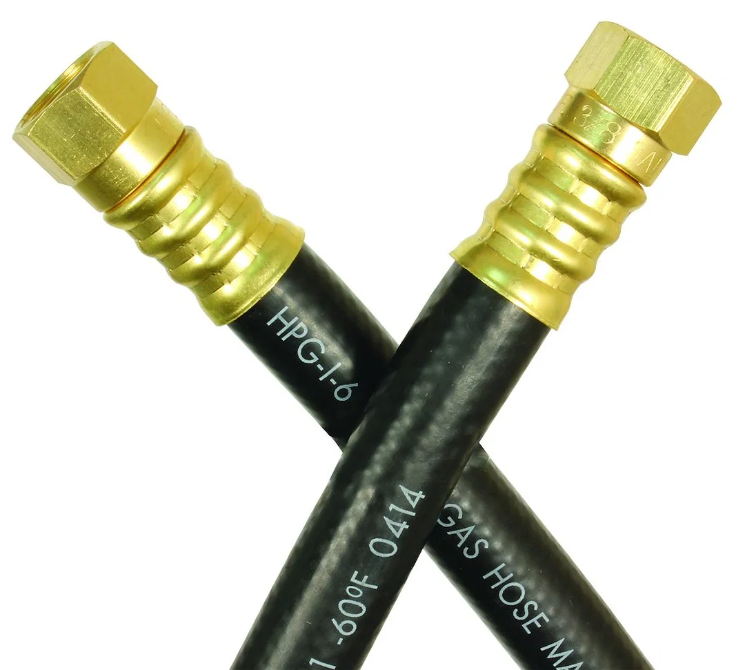 07-31345 – JR PRODUCTS Propane Hose, 3/8 Inch Inside Diameter Rubber Supply Hose 3/8 Inch Female Swivel SAE End x 3/8...